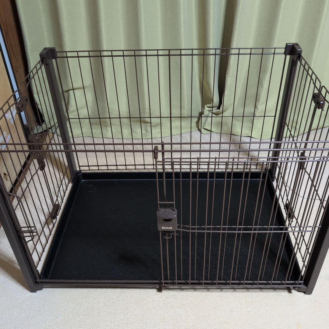 Richell折りたたみアルミペットサークル·ゲージ