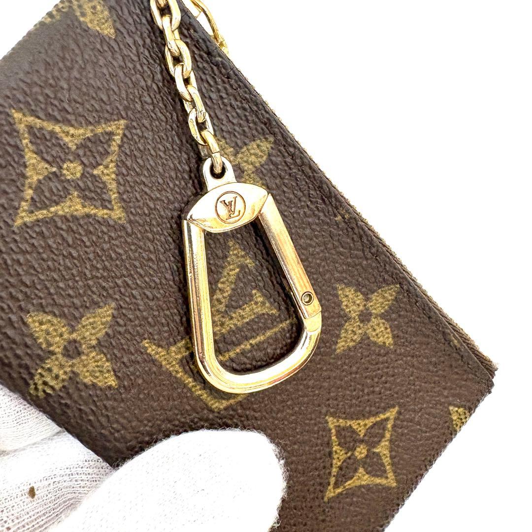 美品✨ルイヴィトン モノグラム ポシェット クレ ケース 小銭入れ