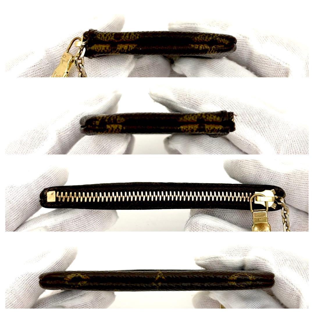 美品✨ルイヴィトン モノグラム ポシェット クレ ケース 小銭入れ