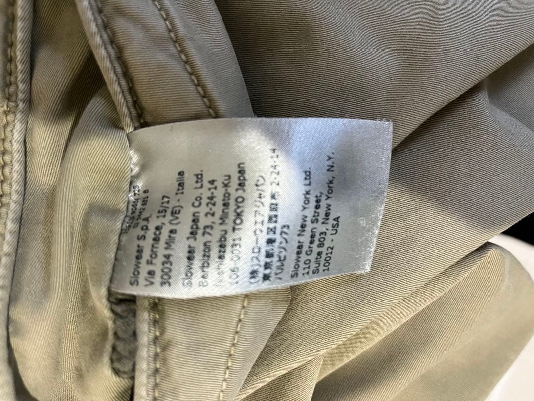 INCOTEX SLACKS ガーメントダイ コットンチノ オリーブ 32