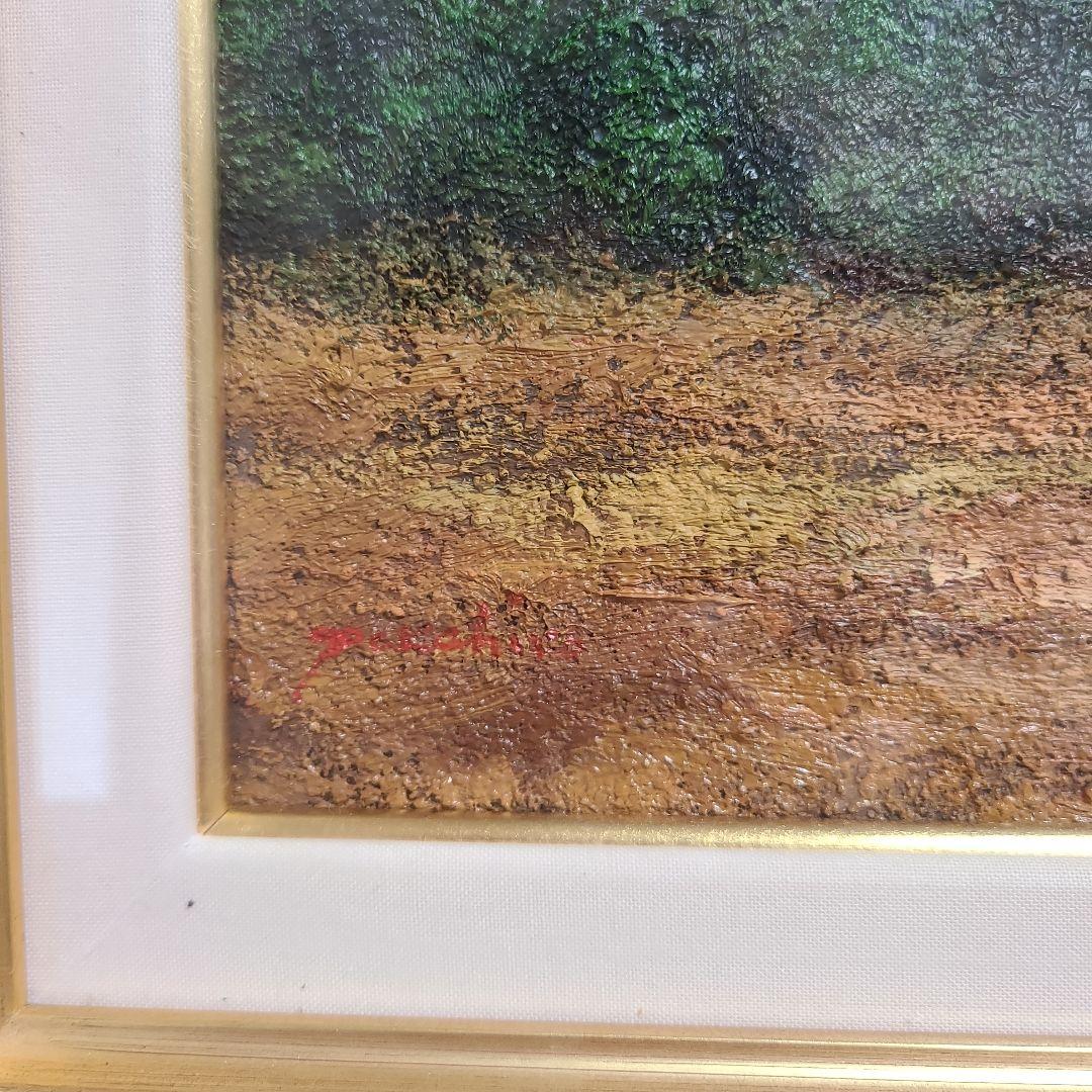 油絵　白いモスク　真田武彦　F6号