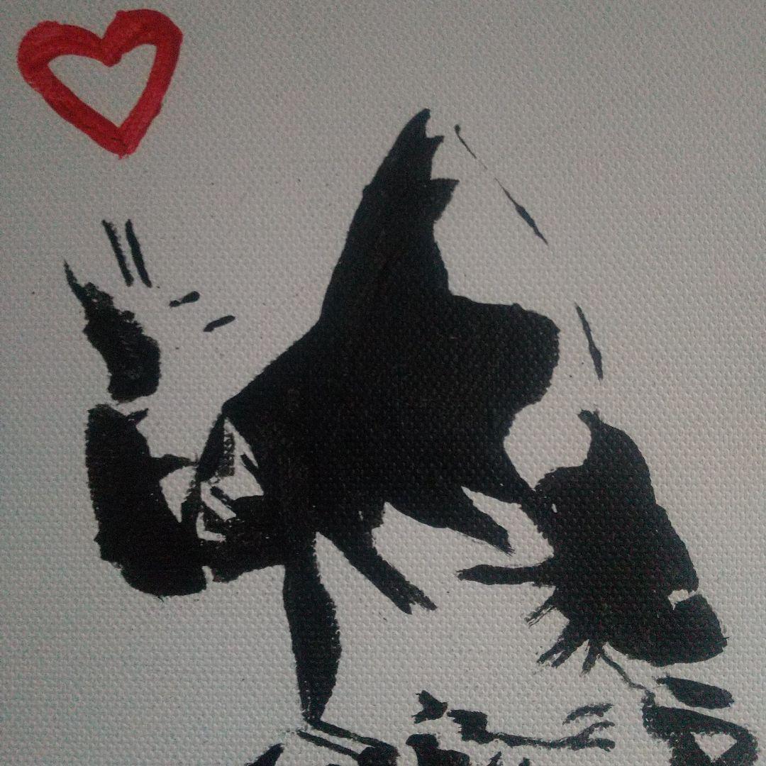 こ*う様 証明書付 アートパネル Banksy バンクシー 絵画 愛とお金 直筆