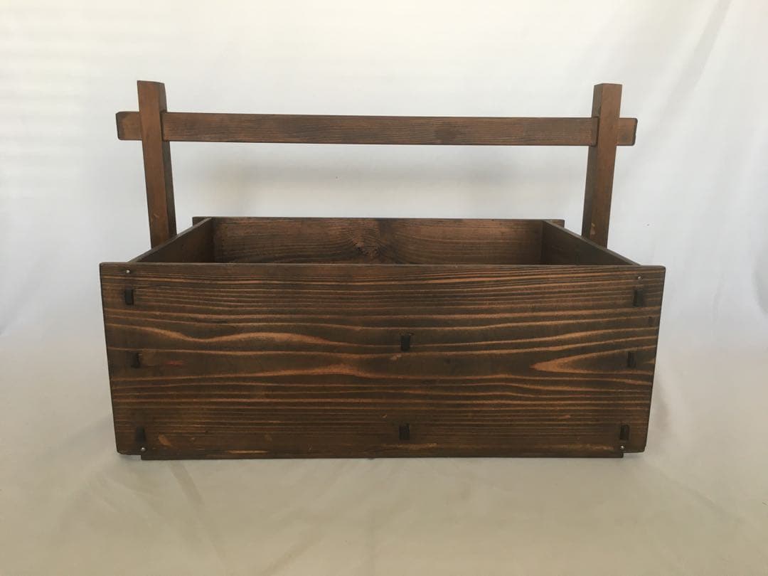 木製 手提げ 道具入れ 昭和レトロ