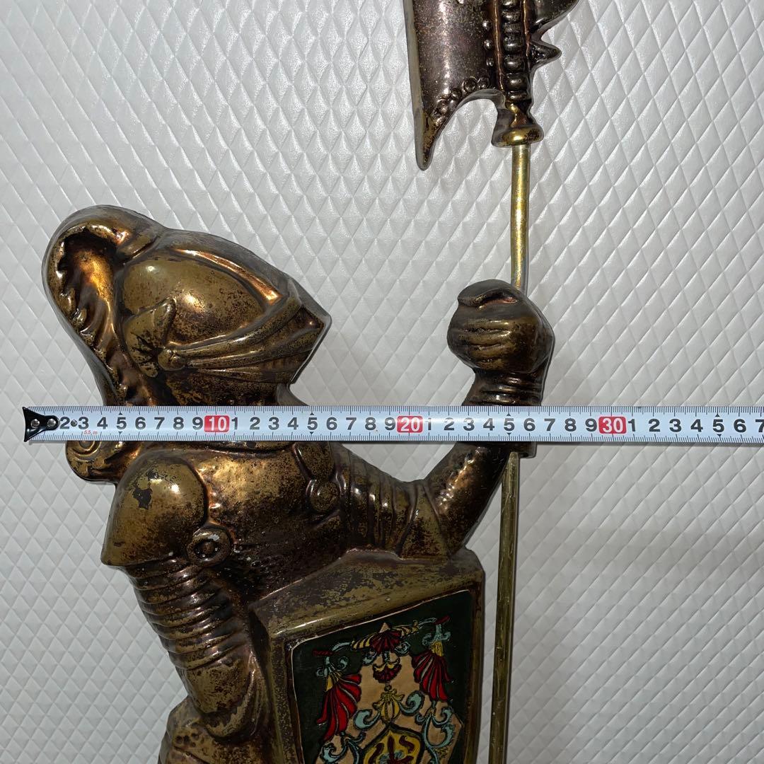 ヴィンテージ 中世の騎士 ナイト 中世騎士 真鍮製 壁掛け