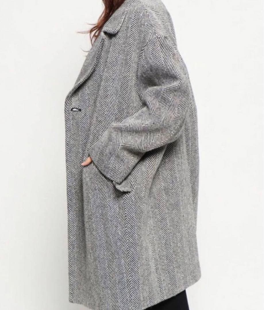 格安！お値下げ！美品！Mila owen ヘリンボーン コート