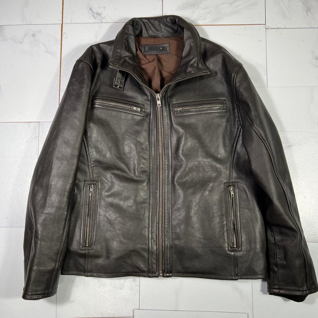 極美品 Liugoo Lethersリューグーレザーズ シングルライダース 3L