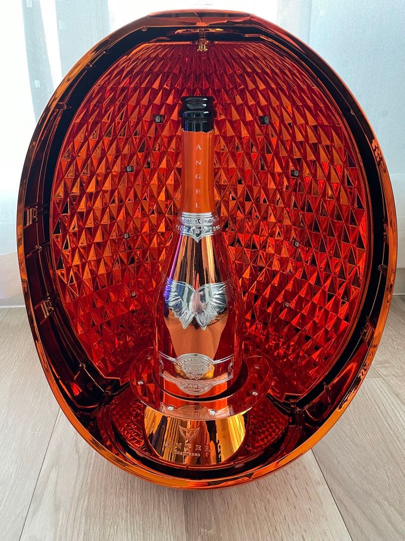 Angel シャンパン　オレンジ　空瓶 エッグケース