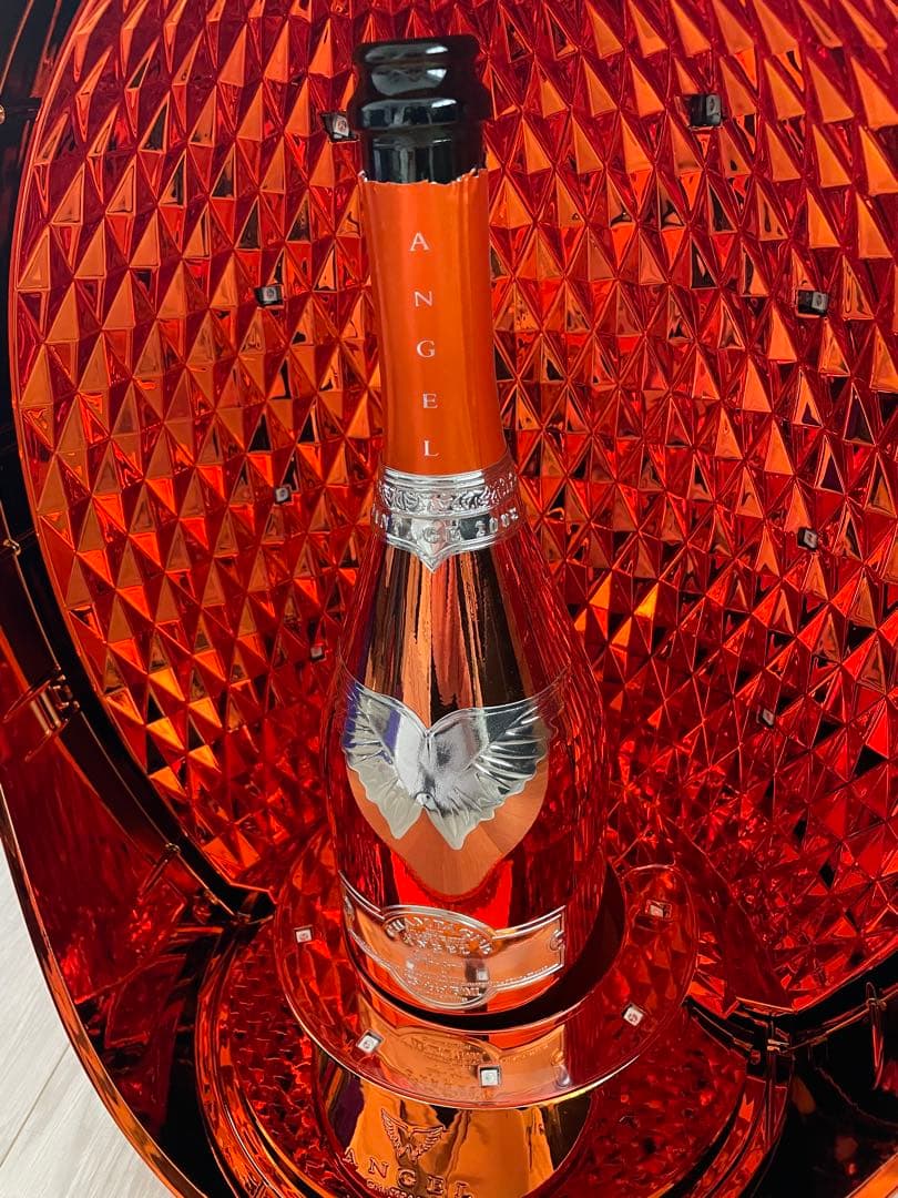 Angel シャンパン　オレンジ　空瓶 エッグケース