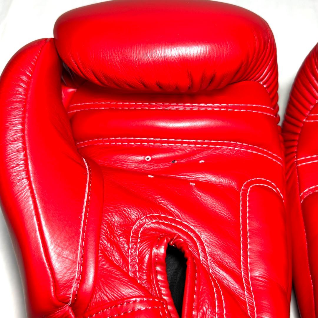 【美品】１６oz　TWINS　ボクシング　グローブ　ツインズ　１６オンス　レッド