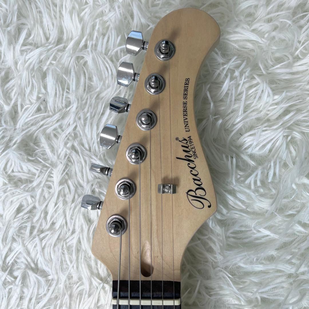 バッカス Bacchus エレキギター ソフトケース付き ブラック 黒