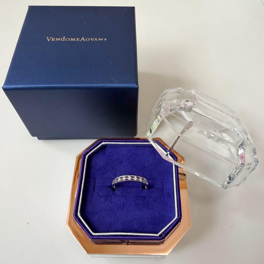 【Vendome Aoyama】ダイヤモンド リング　11号　BOX付　保証書有