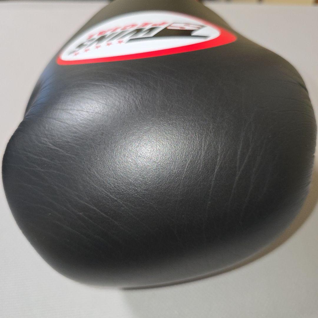 本革 TWINS ボクシンググローブ 14oz 黒 【バンテージ付き】