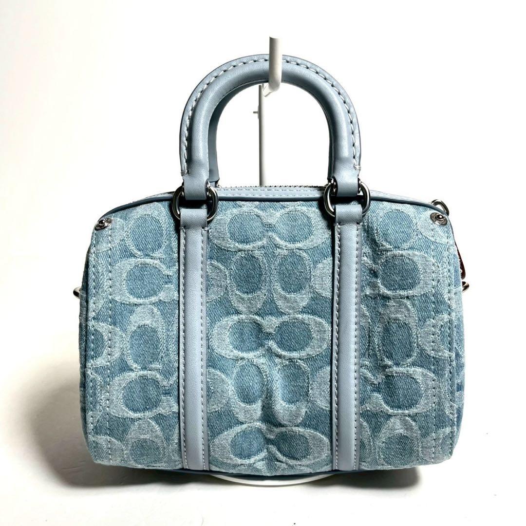 【未使用に近い✨】コーチ ルビー サッチェル18 デニム ショルダーバッグ