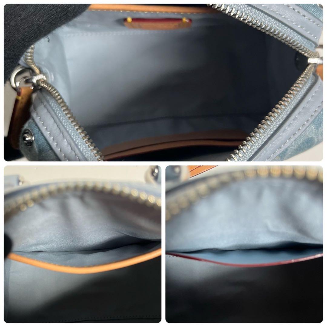 【未使用に近い✨】コーチ ルビー サッチェル18 デニム ショルダーバッグ