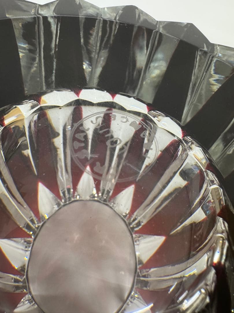 SAINT LOUIS サンルイ フランス製 花瓶 クリスタル フラワーベース