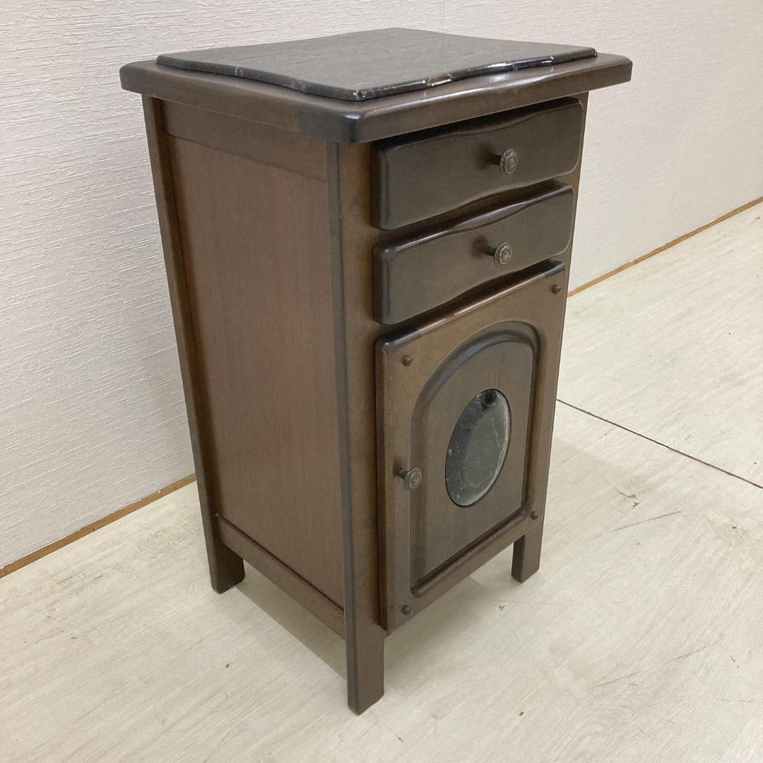 【カリモク】電話台　花台　キャビネット　サイド　アンティーク調