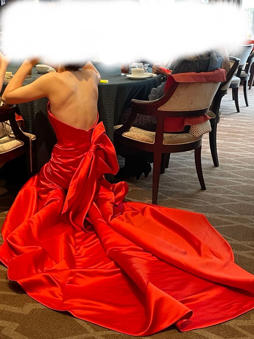 ぽ*こ様 Merry Marry オレンジマーメイドドレス