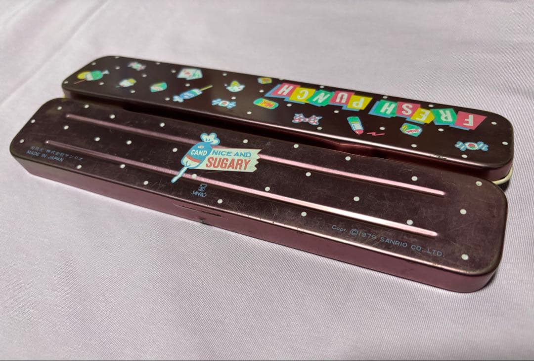 昭和レトロカンペン　フレッシュパンチ　サンリオ　昭和レトロ筆箱　レア