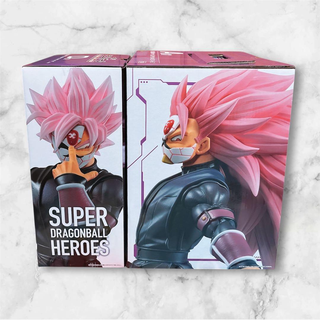 ドラゴンボール ヒーローズ 一番くじ 紅き仮面のサイヤ人 ロゼ フィギュア 2体