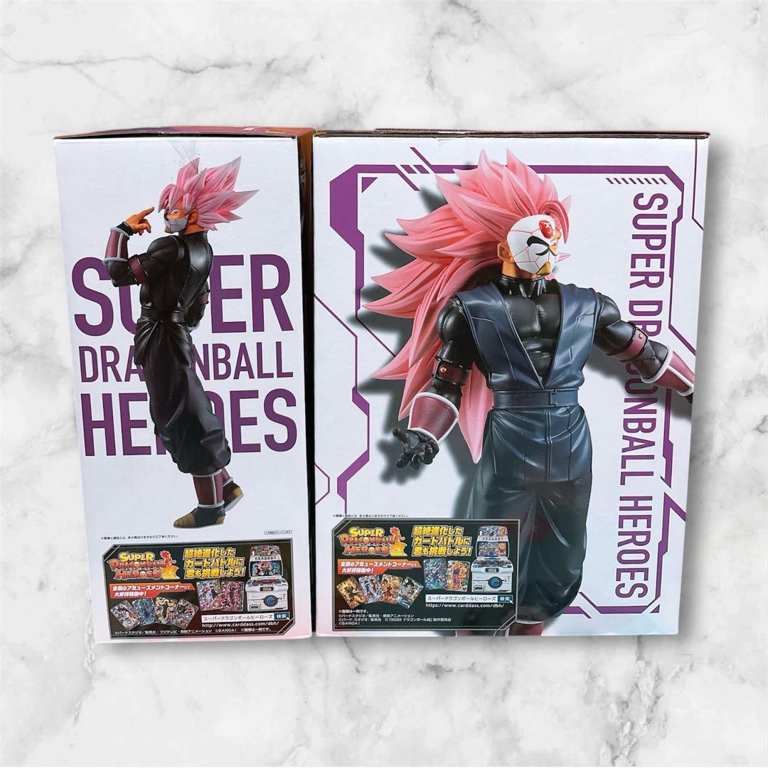 ドラゴンボール ヒーローズ 一番くじ 紅き仮面のサイヤ人 ロゼ フィギュア 2体