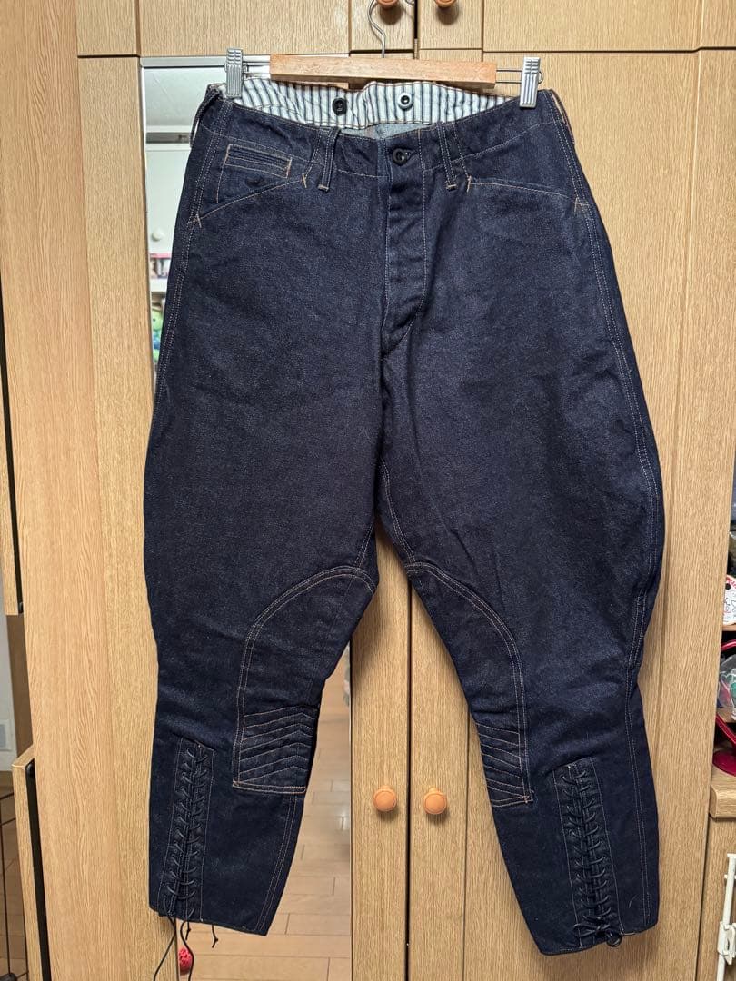 最終値下げ　超激レア　ブラックサイン　デニムブリーチーズ