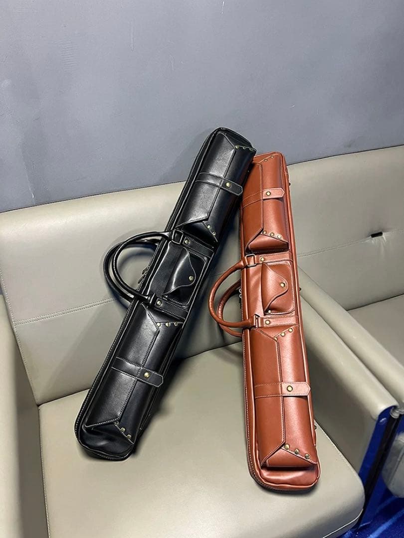 キューケース　ブラウン革　2B4S