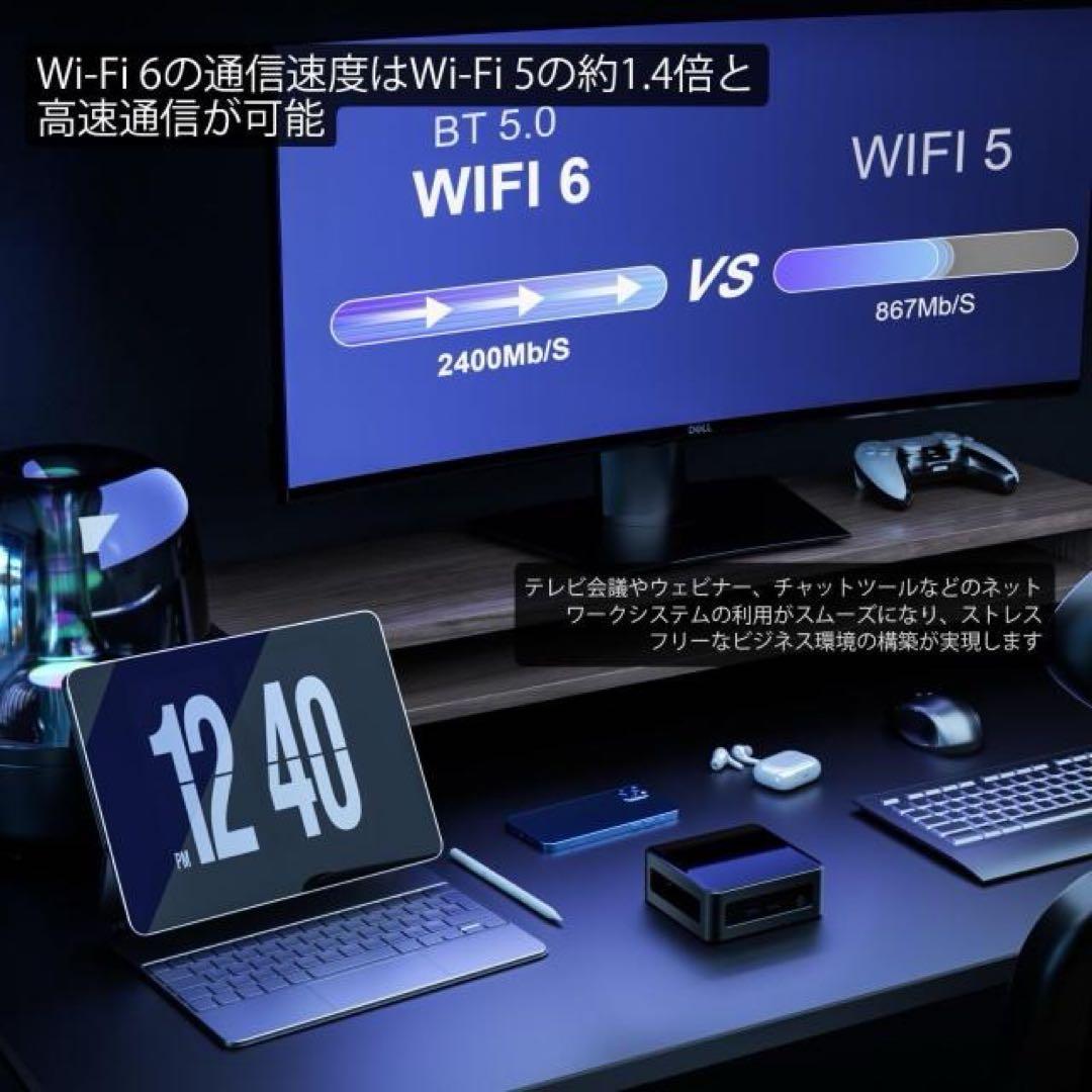 ミニPC AMD Ryzen5 5625U 6コア12スレッド最大4.30GHz