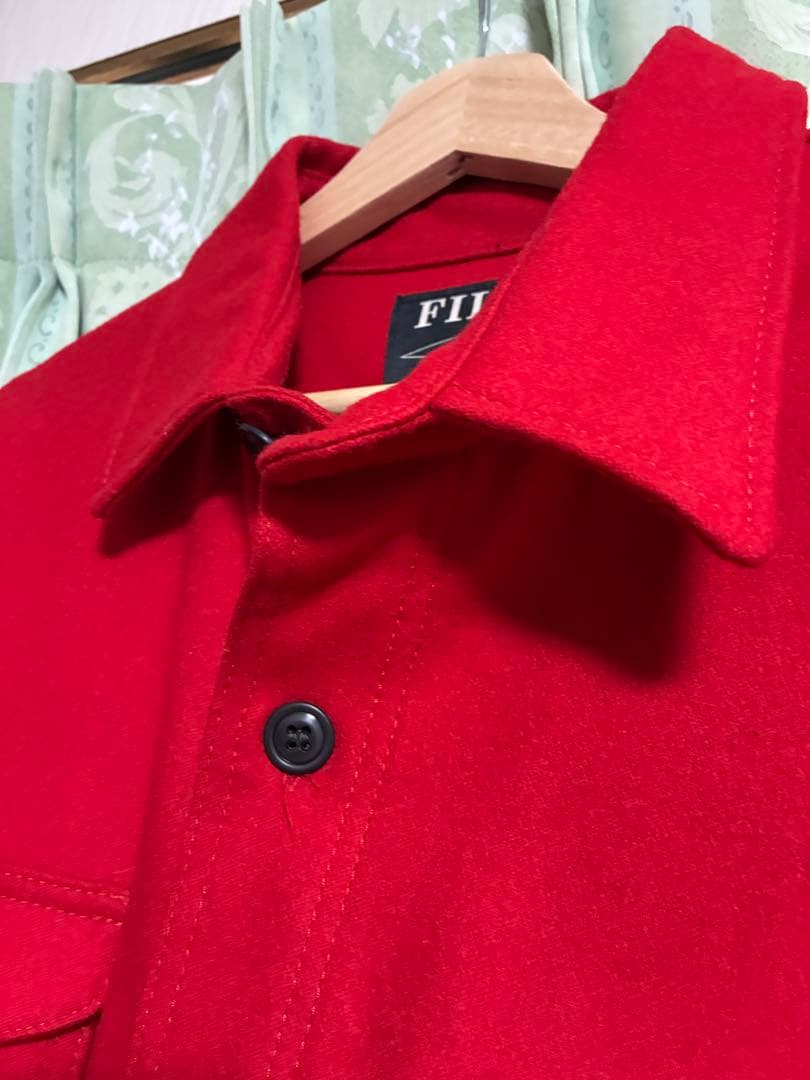 【USA製】FILSON フィルソン ウール シャツジャケット 赤 M CPO