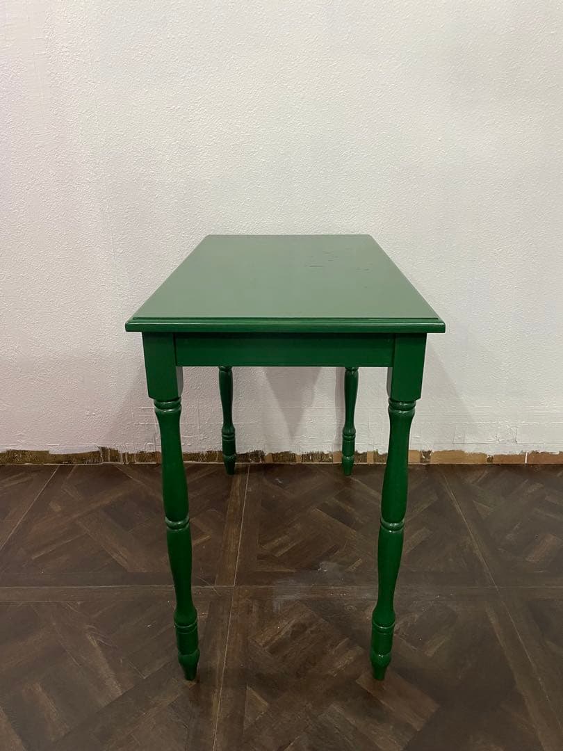 期間限定価格　アンティーク　テーブル　デスク　机　リペイント　世界一点物