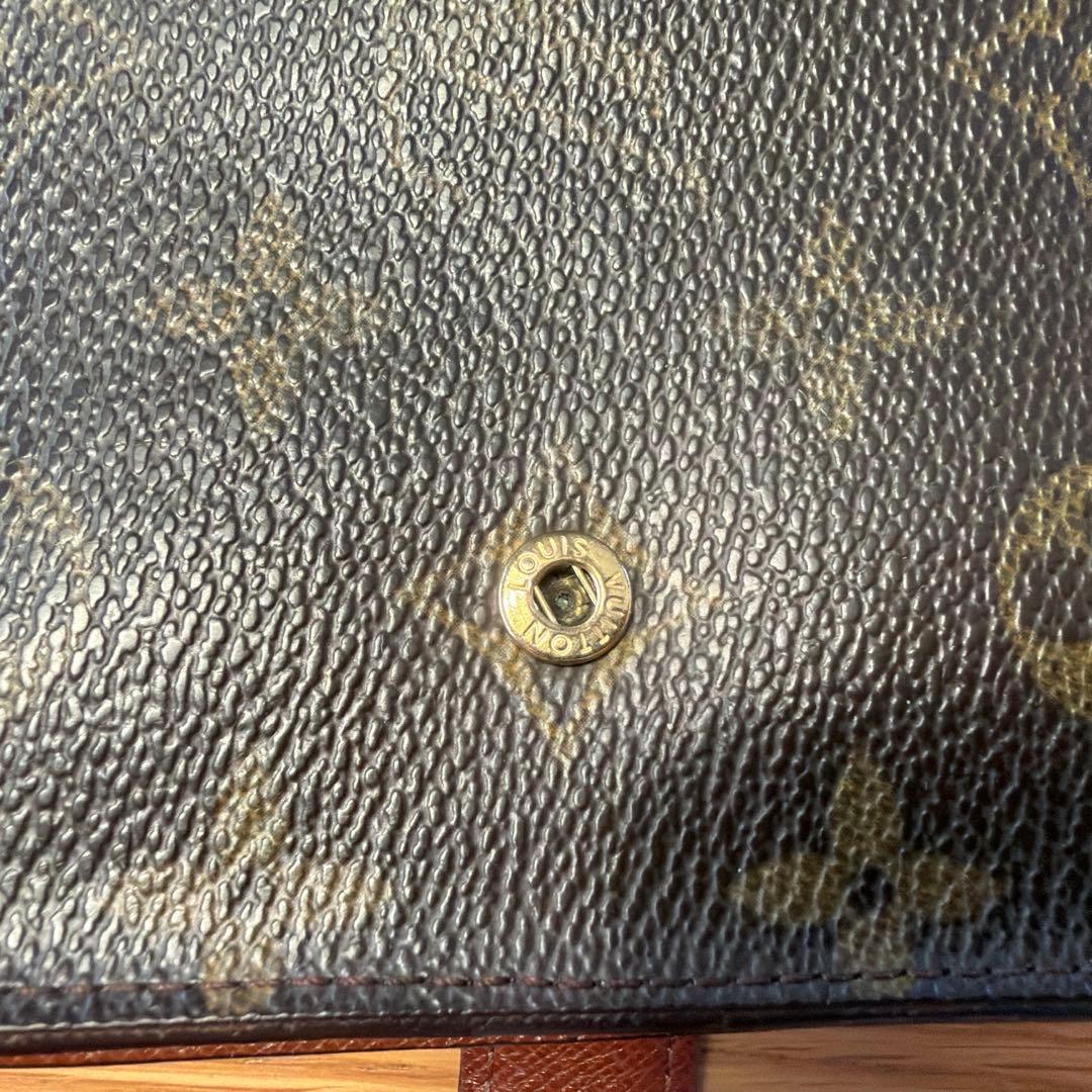 ルイビトン　コンパクトジップモノグラム　ブラウン　財布