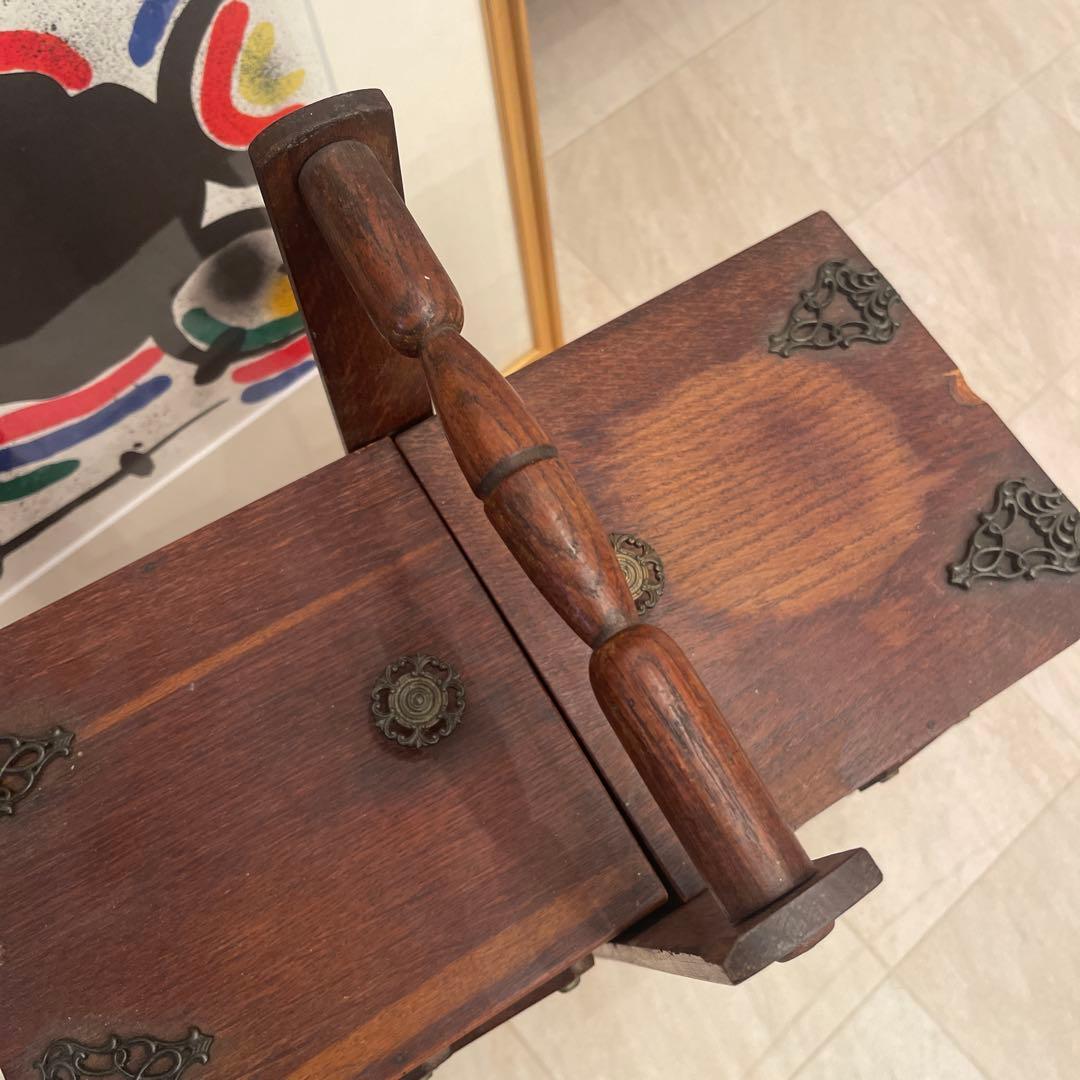 アンティーク　ソーイングボックス　A