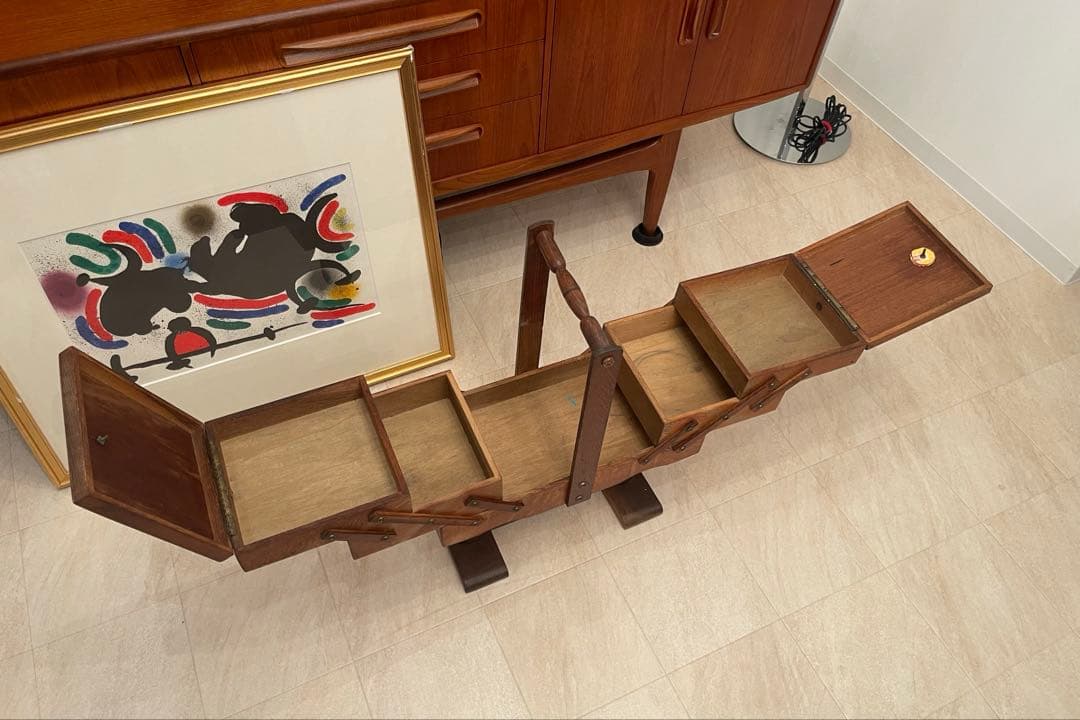 アンティーク　ソーイングボックス　A