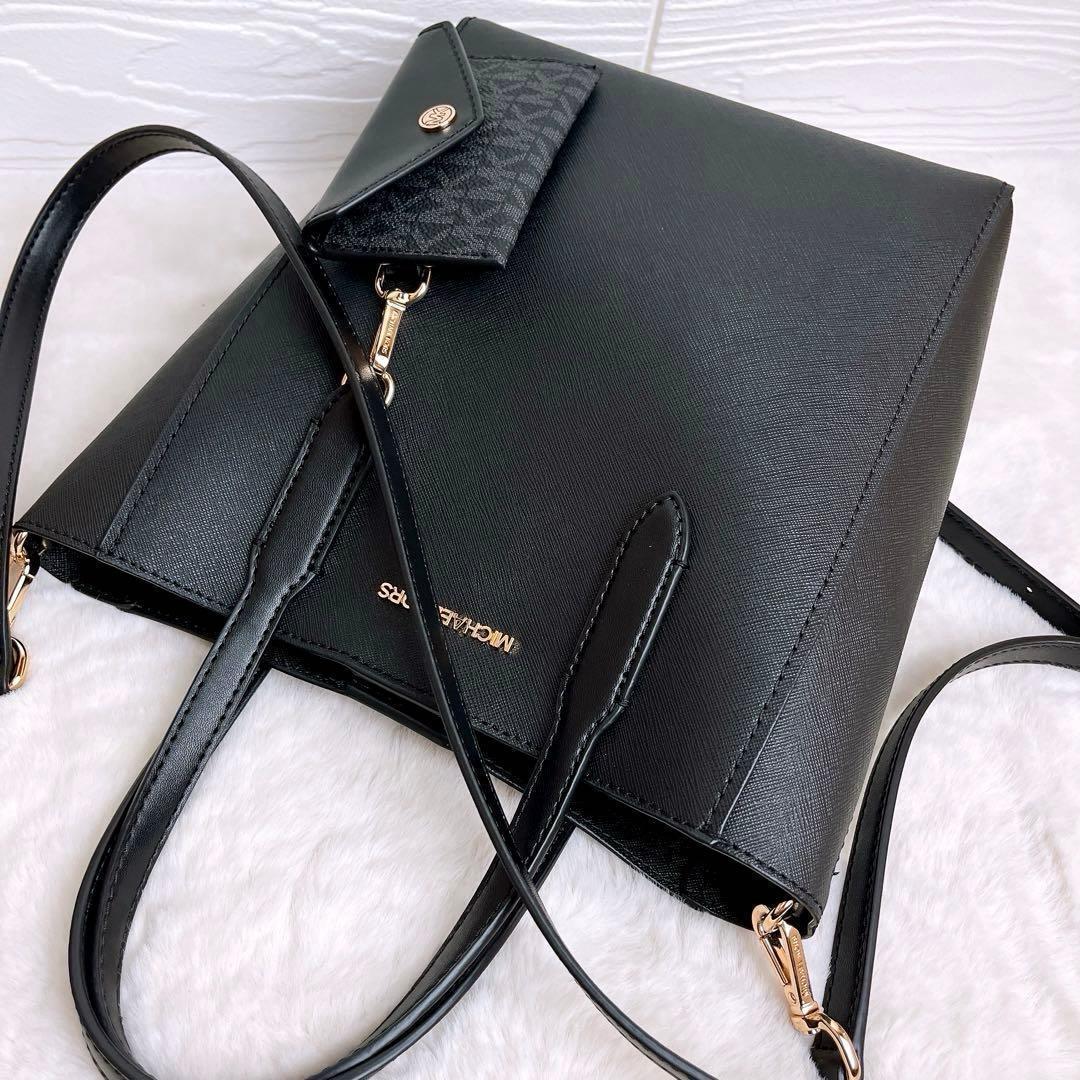 極美品☆MICHAEL KORSマイケルコース 2wayショルダーバッグ 黒