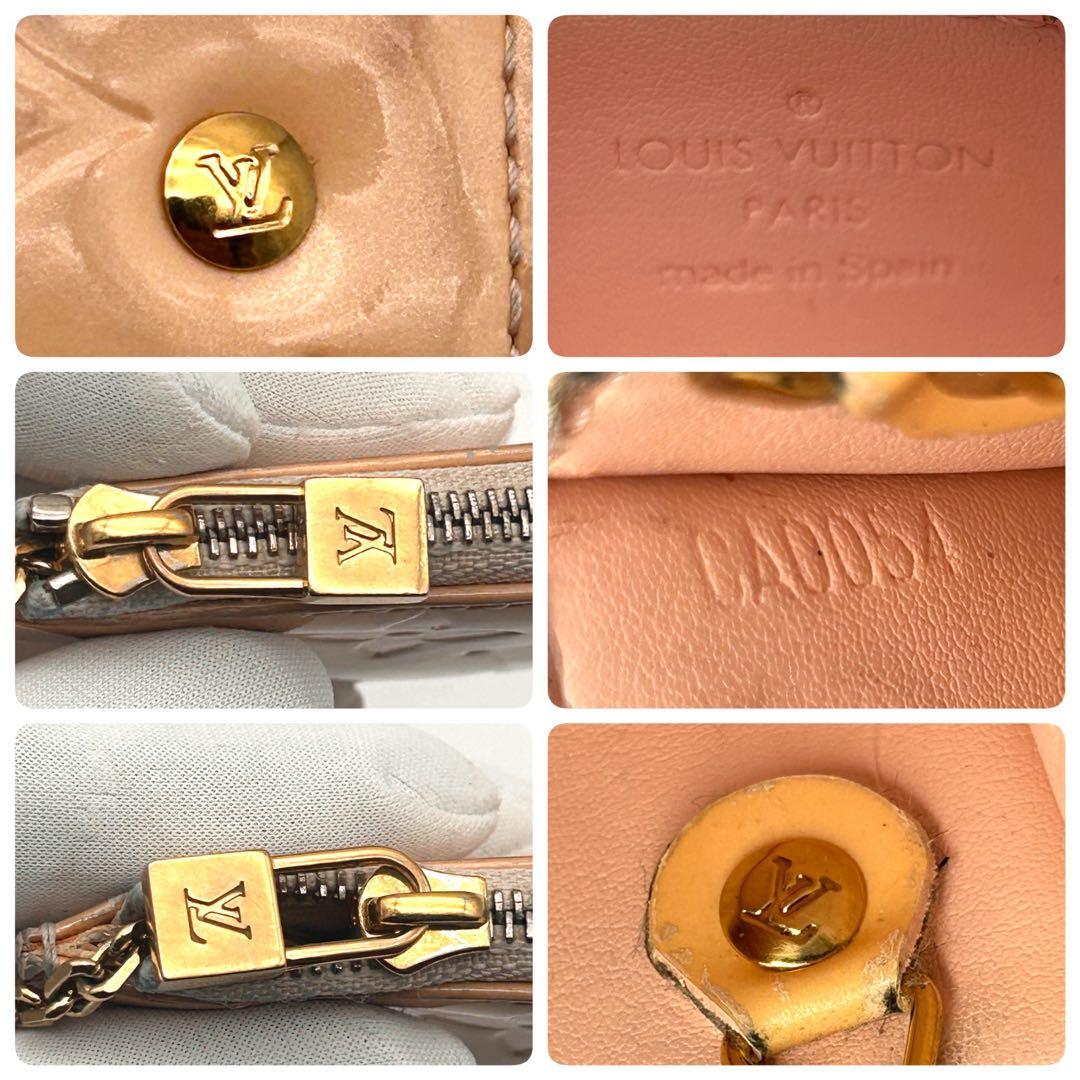 ルイヴィトン ケース ポシェットクレ ヴェルニ モノグラム ポーチ【良品】