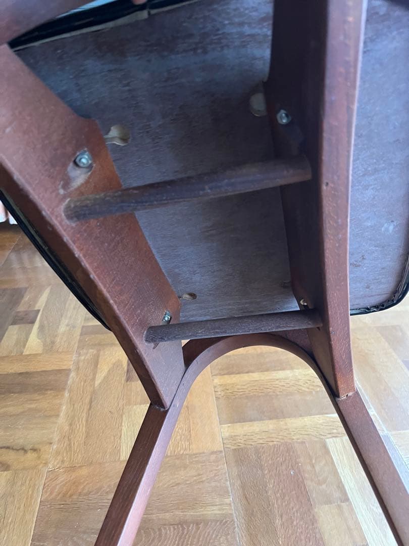 秋田木工 スツール 黒 2脚