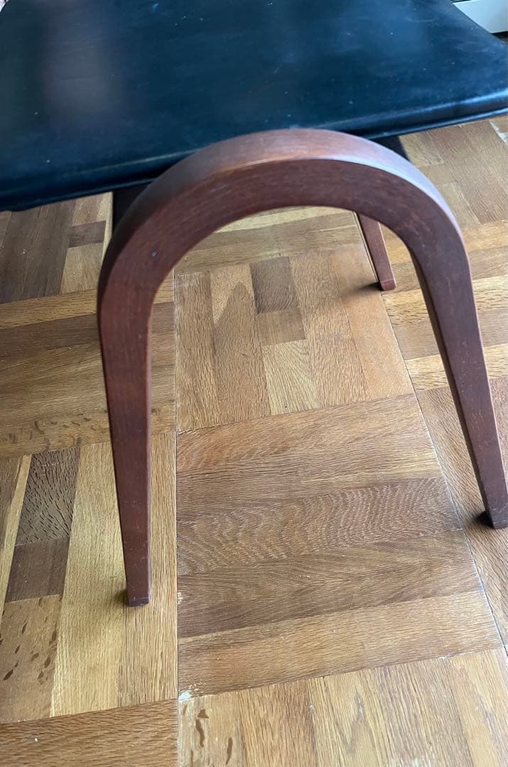 秋田木工 スツール 黒 2脚