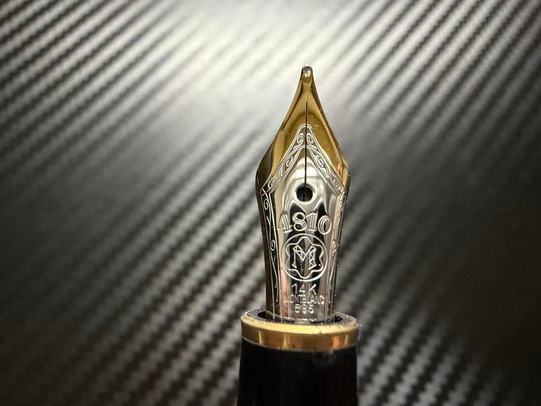 美品 モンブラン マイスターシュテュック 144 ブラック 中白 M 万年筆