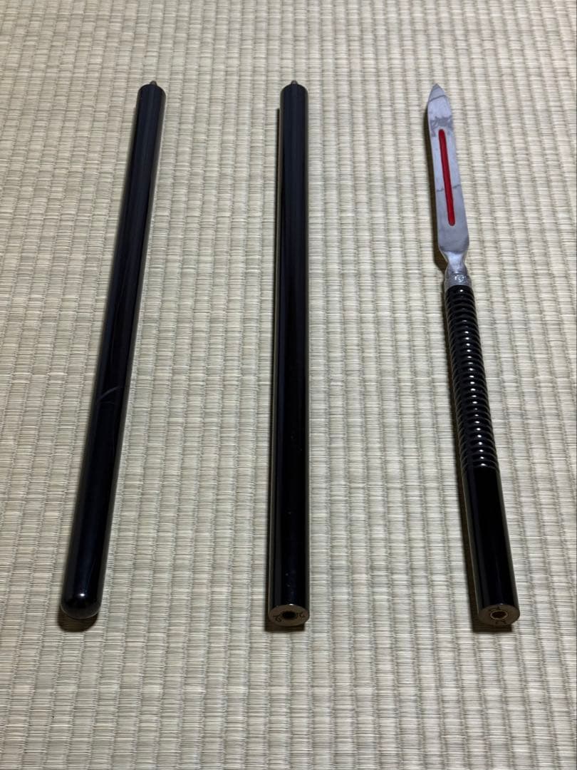 槍　やり　3本継　黒呂　模造刀　模擬刀　美術刀　舞踊　大衆演劇　芝居