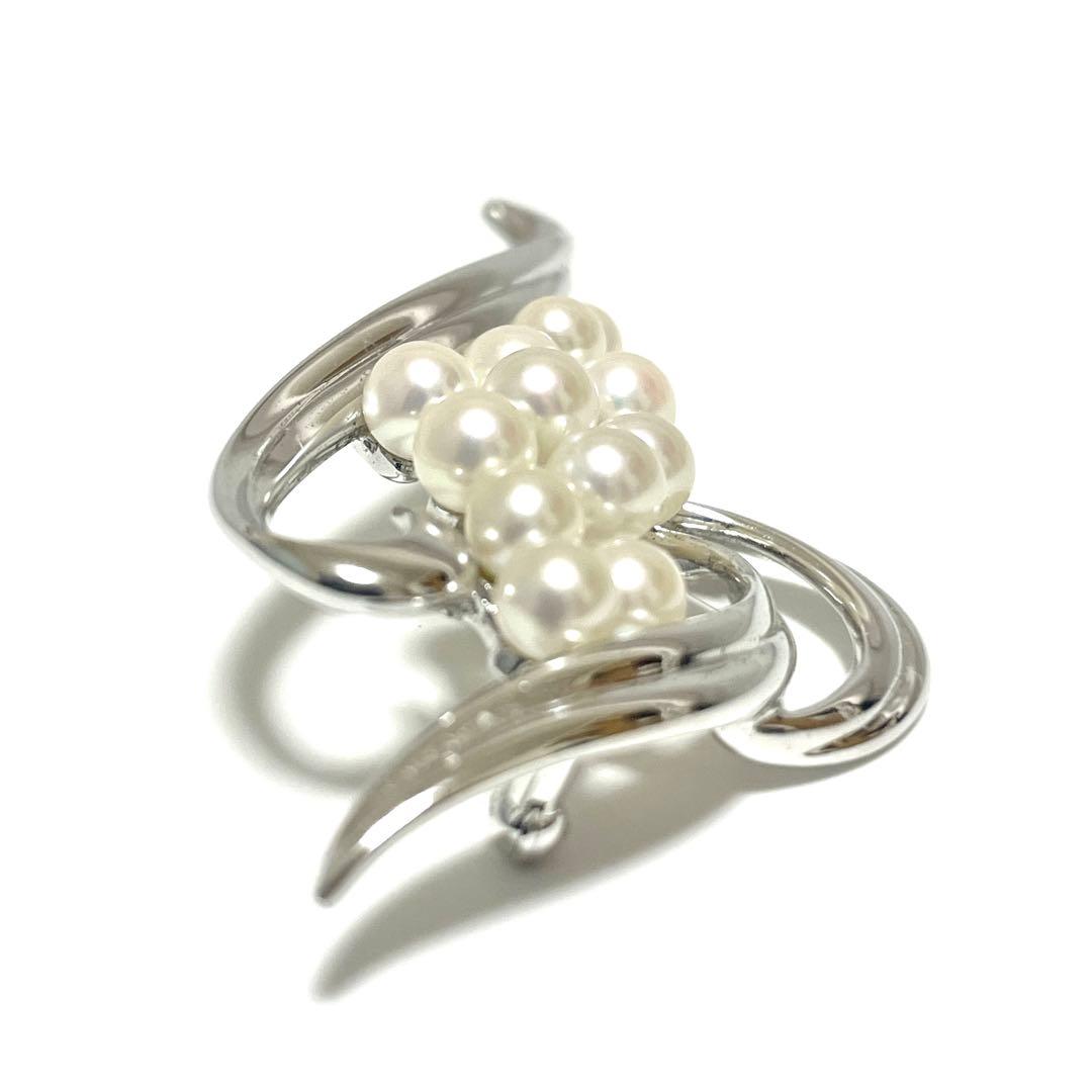 希少 皇室御用達 MIKIMOTO ミキモト アコヤ真珠 パール ブローチ