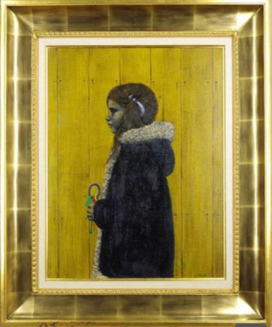 ■本も保証　『山本貞』　油彩１０号　見事な人物画です