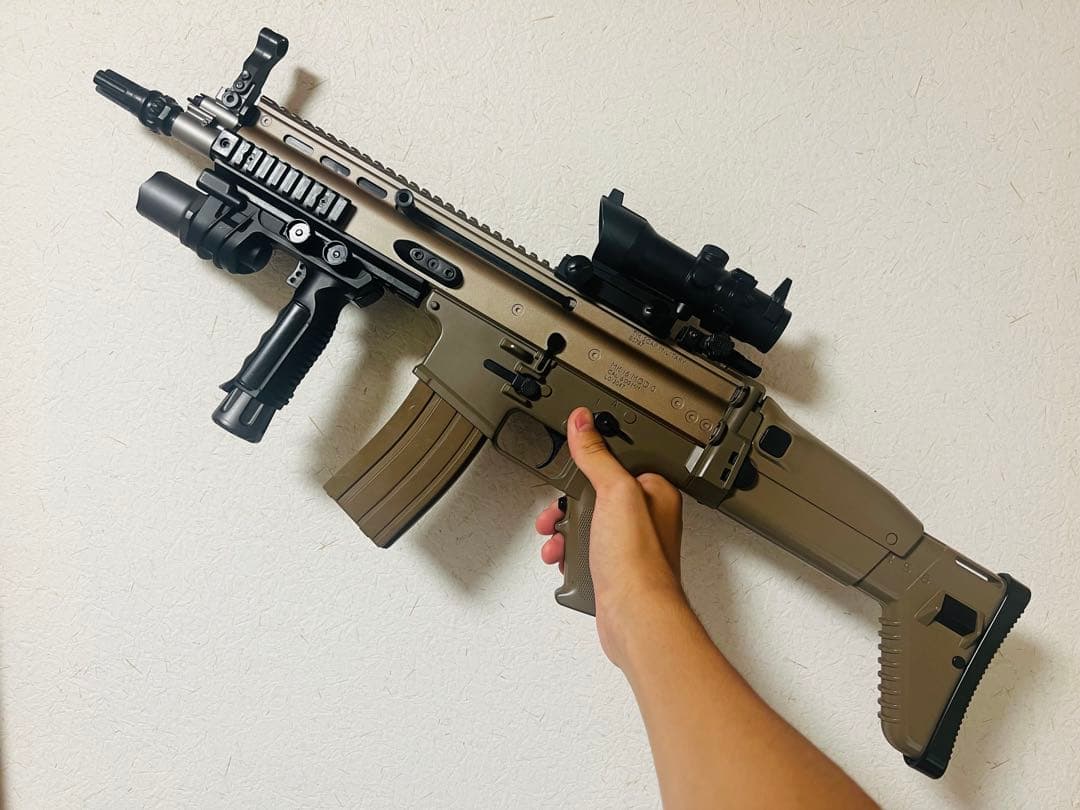 SCAR-L(CQC) & グリップライト & ズームスコープ(3点全て10禁)