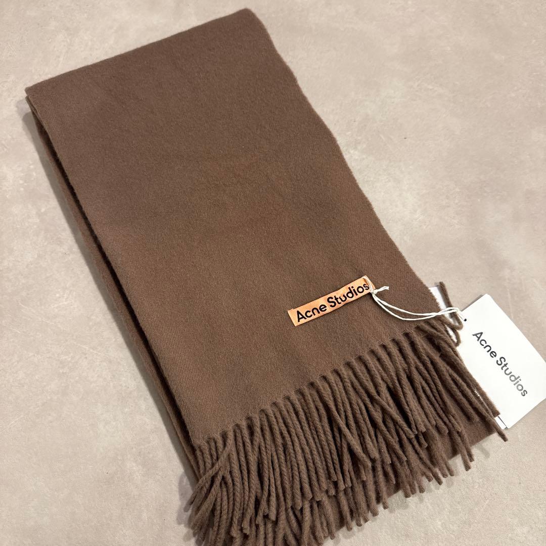 Acne Studios フリンジウールスカーフ ナロー