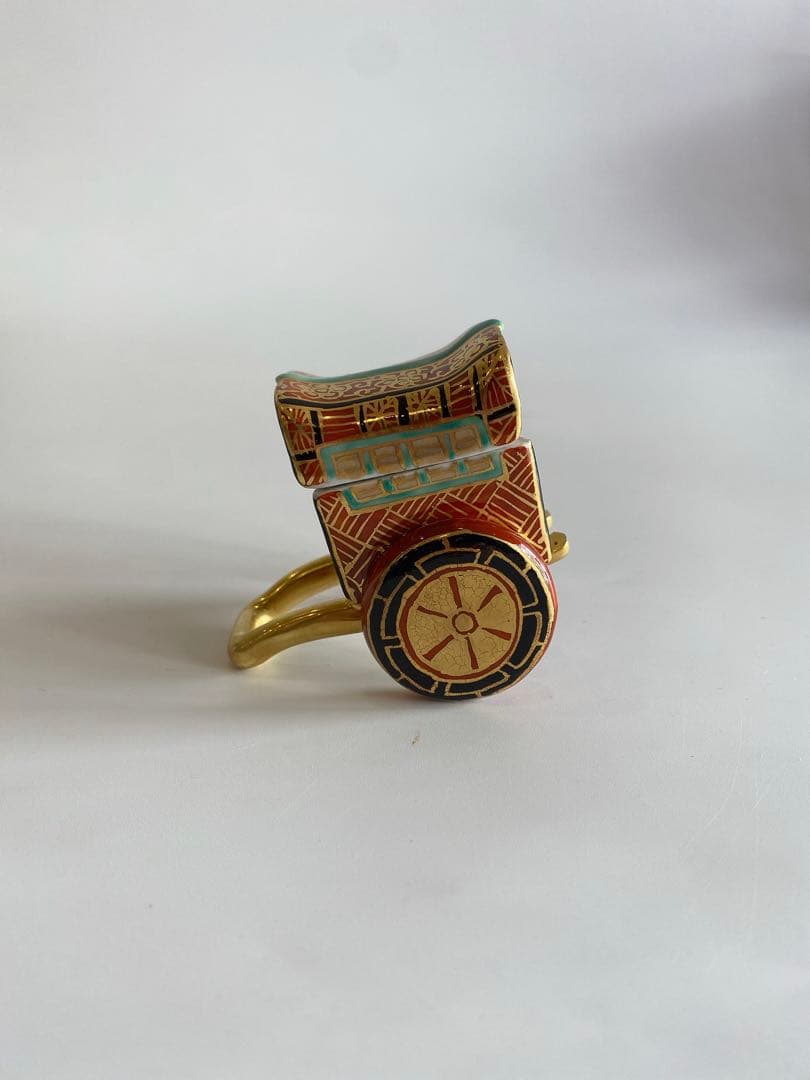 御所車香合　高野昭阿弥作　茶道具