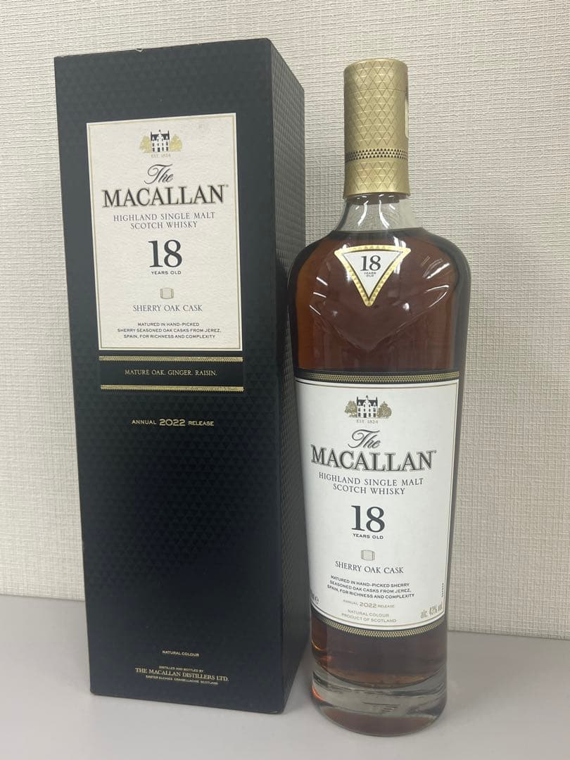 マッカラン18年シェリーオークカスク　2022