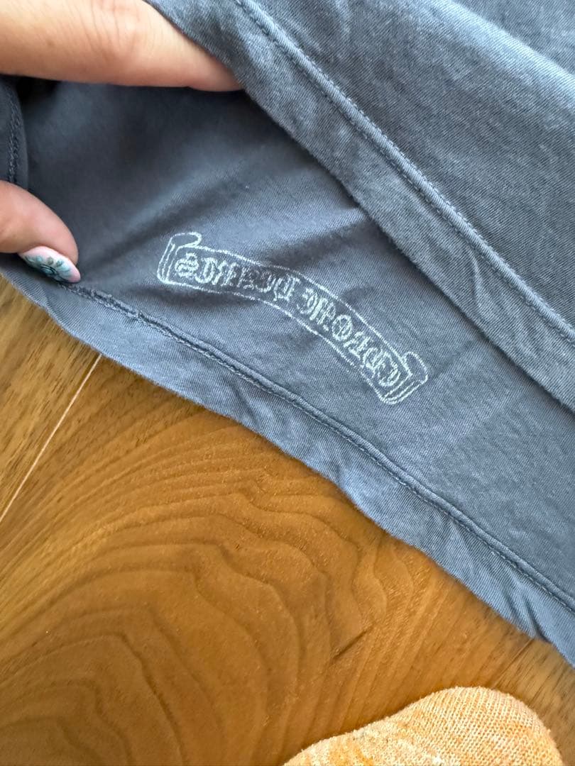 クロムハーツ　グレー コットン タンクトップ