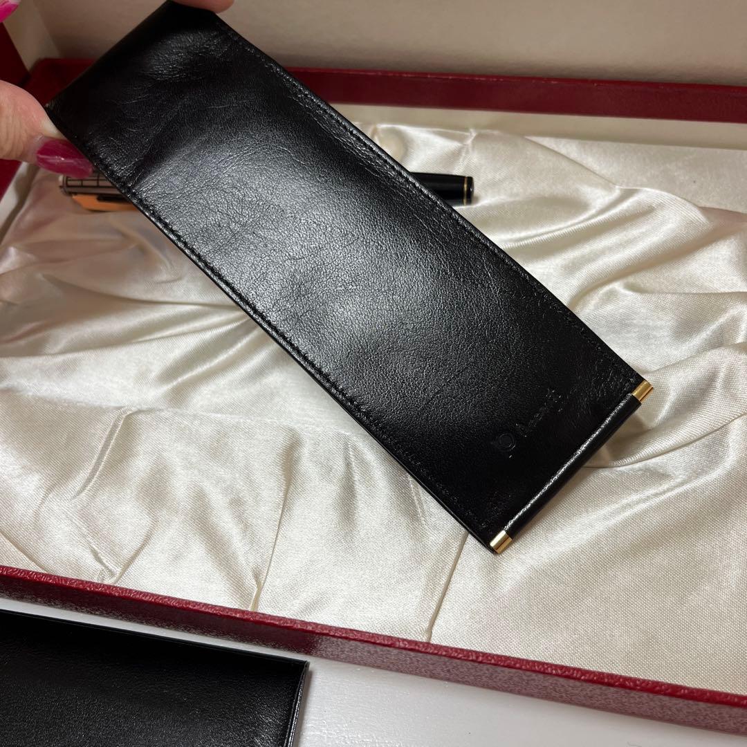 新品 廃盤 希少 プラチナ 格子柄 14K 細字 万年筆 シース 定期入