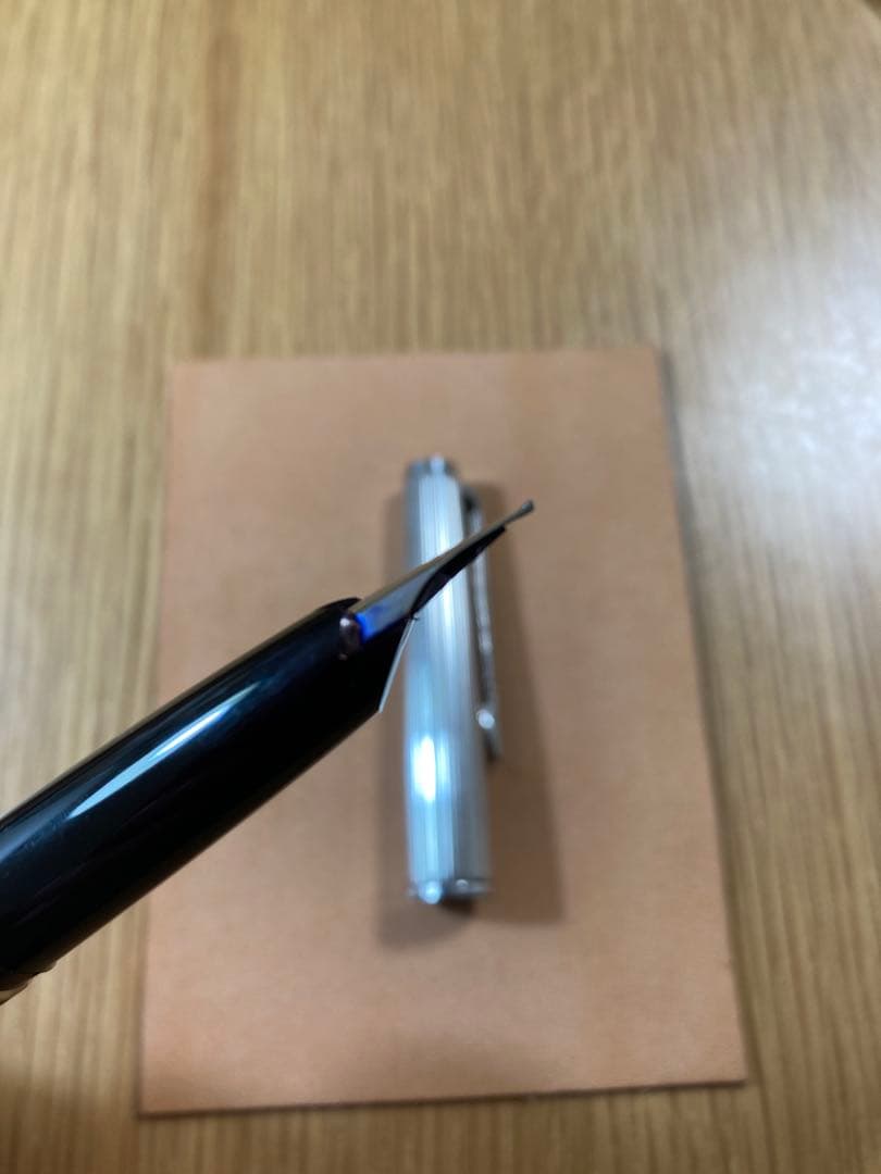 モンブラン 126 万年筆 スターリングシルバー Bニブ 18k