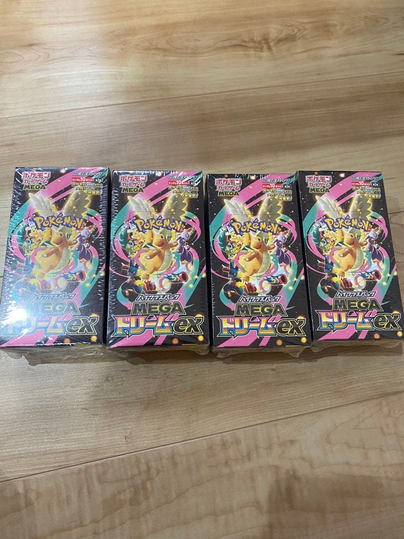 ポケモンカードゲーム メガドリームEX 4BOX シュリンク付き　未開封