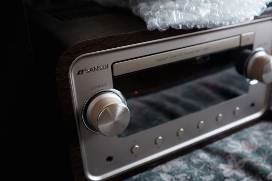 千鳥　SANSUI 真空管ハイブリッドアンプ搭載CDステレオシステム