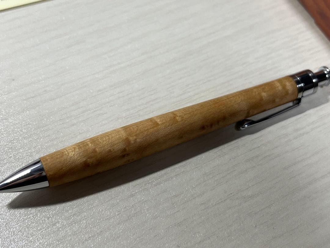 工房楔 バーズアイメープルシャーペン 0.5mm固定式口金付き